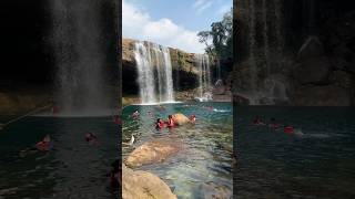 krang Suri waterfall beautiful view everyone nature highlightseveryone sounds naturebeauty [upl. by Rozamond]