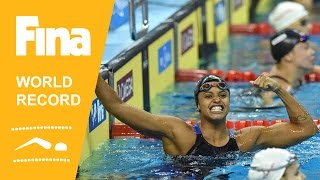 Etiene Medeiros  World Record 50m Backstroke  2014 FINA World Swimming Championships Doha [upl. by Philly]