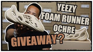 YEEZY Foam Runner OCHRE I GIVEAWAY [upl. by Ciredec]