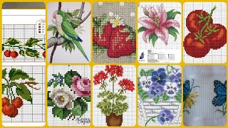 Most Beautiful amp Unique New Cross Stitch patterns For Everything cross stitch easy graph patterns [upl. by Chatav289]