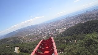 Muntanya Russa front seat onride HD POV Tibidabo [upl. by Ennaej498]