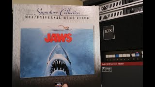 laserdisc signature collection  jaws 1975 🦈 THX sound system mono original theatrical mix [upl. by Nitram]