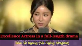 2015 SBS Drama Awards Winners List [upl. by Odilia82]