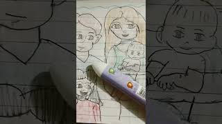 Im drawing beautiful draw family [upl. by Tanaka844]