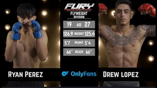 Fury CS 9 Ryan Perez vs Drew Lopez [upl. by Pryce70]