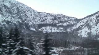 Train Travel Norway  Bergensbanen in winter 2  Music Zbigniew Preisner [upl. by Karlen]