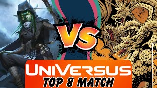 Nott the Brave Irritable Goblin VS King Ghidorah Emperor of the Cosmos  UniVersus Gameplay [upl. by Elleb]