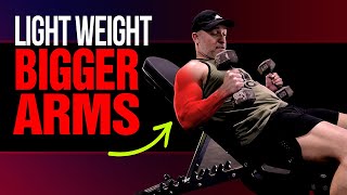 5 BEST Exercises To Build Bigger Arms Without Heavy Weights DO THESE [upl. by Brezin]