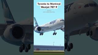 Westjet 7879 landing at Montreal [upl. by Yerfej501]