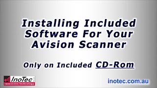 Installing the included software with your Avision Scanner [upl. by Letnom79]