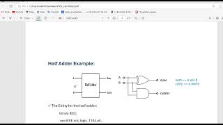 VHDL LAB2 part 1 2024 [upl. by Karel]