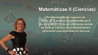 742 Problema 4B Ebau Canarias Julio 2021 Matemáticas II  Ciencias [upl. by Ybot255]