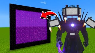 How to Make A Portal To The Titan Tv Man Dimension in Minecraft [upl. by Antsirhc]