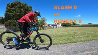 Trek Slash 8 vs Trek Remedy 8 MTB  CHILL RIDE TOTARA PARK AUCKLAND NEW ZEALAND [upl. by Gagnon]