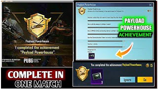 Easily Complete PAYLOAD POWERHOUSE Achievement in Pubg Mobile  New Achievement Payload 20 [upl. by Icat]