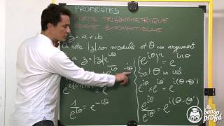 Forme trigonometrique et exponentielle  propriétés  Maths terminale  Les Bons Profs [upl. by Mellitz729]