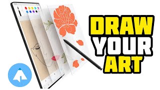 How to Draw in Penup  Penup Drawing Tutorial  Penup app Samsung [upl. by Daffie47]