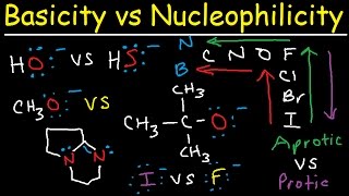 Basicity vs Nucleophilicity  Steric Hindrance [upl. by Eeruhs]