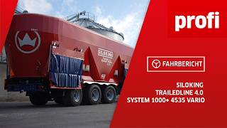 Futtermischwagen Siloking TrailedLine 40 System 1000 4535 Vario  profi Fahrbericht [upl. by Zwart]