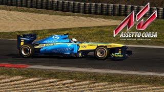 Assetto Corsa  Ferrari F138  Renault R25 Skin  Barcelona [upl. by Rodenhouse]