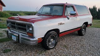 1990 Dodge Ramcharger Tune up and Hall Sensor Swap [upl. by Bord]