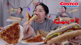 Costco food court mukbang pizza amp hotdog adventmukbang [upl. by Stanhope]