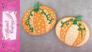 Simple Pumpkin CookiesPolka dot design [upl. by Aras]