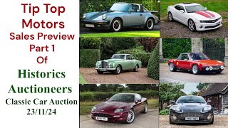 Historics Classics Car Auction PreviewWhats caught my eye Part 1 HistoricsAuctions [upl. by Ahsilyt559]