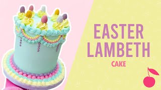 Vintage Piping Easter Lambeth Cake  How to  Cherry School  Easter Cake [upl. by Eilrahc62]