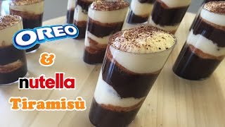 Oreo amp Nutella Tiramisù  Cheeky Crumbs [upl. by Ylle]