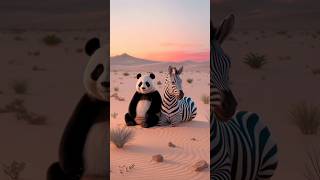 Imagesing Panda plus Zabra hybrid image shorts [upl. by Brackett]