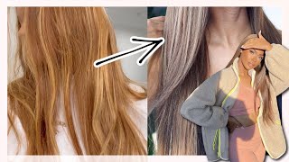 How To Transform Brassy Hair Into ASH BRONDE 🤍 Yolissa Hair [upl. by Mcdade87]