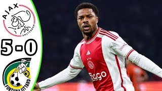 Ajax vs Fortuna Sittard 50 Highlights  Eredivisie 2024 eFootball [upl. by Epoillac690]