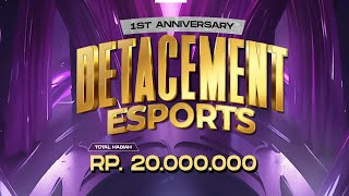 DETACEMENT ESPORT 1ST ANNIVERSARY TOURNAMENT PUBG MOBILE  QUALIFICATION GROUP 13 [upl. by Shaughn]