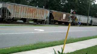 CSX grain train freight Waxhaw NC [upl. by Clevey]