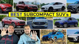 BEST Subcompact SUVs to Buy Now  Our Expert Ranking After Reviewing Them All [upl. by Golter]