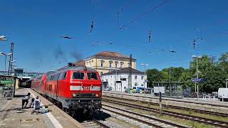 Abfahrt des Regionalexpress 4856 am 14052024 in Regensburg Hbf [upl. by Asteria792]