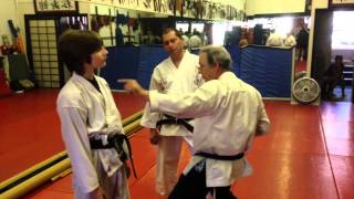 Sensei Emil Farkas Shotokan Karate MULTIPLE ATTACKERS [upl. by Ahk]