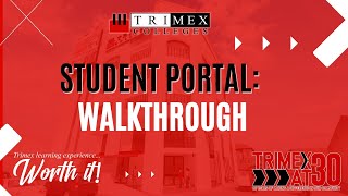 Trimex Colleges  Student Portal Guide [upl. by Stringer]