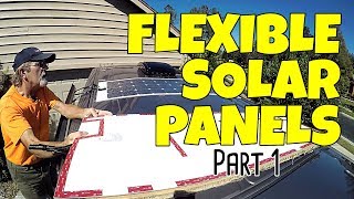 ETFE Flexible Solar Panel Installation  Part 1 [upl. by Aniled]