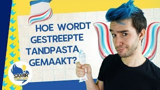 Hoe wordt gestreepte tandpasta gemaakt  Samir weet het [upl. by Dimmick]