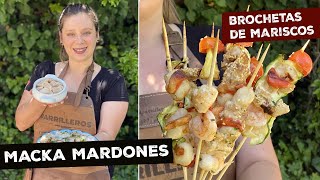 Brochetas de Mariscos con Salsa Marina  PARRILLEROS  Como hacer mariscos a la parrilla 🔥 [upl. by Ojela638]