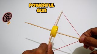 How to make a Toothpick Shooter from a bottle cap  Toothpick Gun  Uzi Crafts [upl. by Ahsieyt]