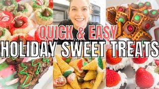 QUICK amp EASY HOLIDAY SWEET TREATS CHRISTMAS DESSERTS ON A BUDGET [upl. by Vergil]