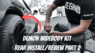 Vicrez Dodge Challenger Widebody kit Howto installReview part2 [upl. by Ettigirb]