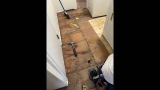 floor skills how to install vinyl glue down plank flooring [upl. by Annaiek]