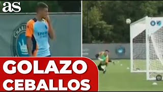 CEBALLOS marca el GOL de la PRETEMPORADA y deja a COURTOIS FLIPANDO [upl. by Yasdnyl510]