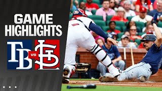 Rays vs Cardinals Game Highlights 8824  MLB Highlights [upl. by Mirak]