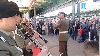 Bari Festa della Repubblica 2014 Banda della Brigata Pinerolo Fantasia di musica popolare [upl. by Anaimad]