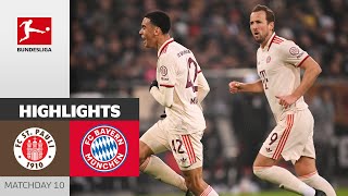 Bayern Extend Their Lead  St Pauli  FC Bayern München 01  Highlights  MD 10 – Bundesliga [upl. by Althee732]